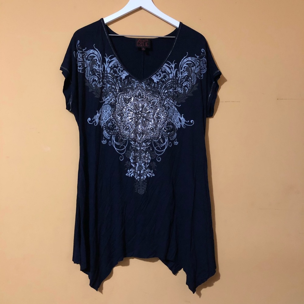 French Blue Preloved Top B2